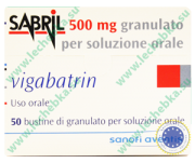 Сабрил, Sabril granulato, порошок 50 пакетиков, 500 мг